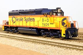 S Scale Chessie SD40-2 7609