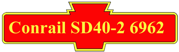 Conrail SD40-2 6962